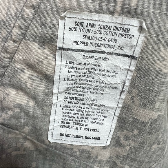 Military Field issue Bdu Camouflage universal Pattern zip up Sz Medium Regular - Picture 4 of 7